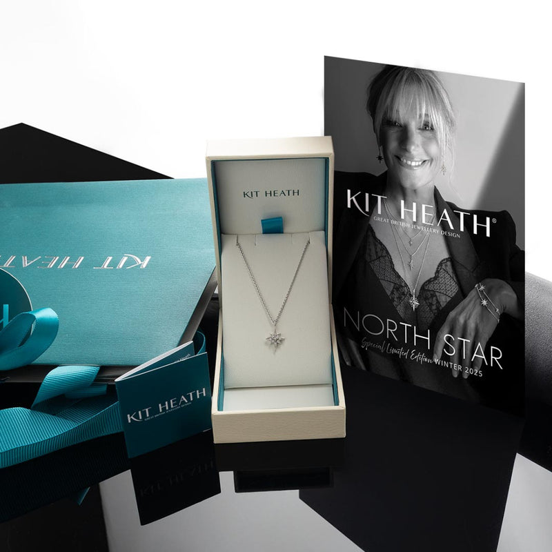Kit Heath Silver Celeste North Star CZ Petite Necklace 90455CZ