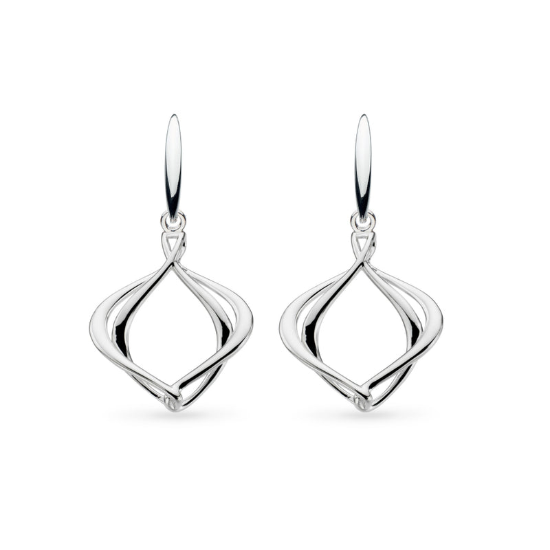 The Kit Heath Alicia Grande Drop Earrings, a silver drop earrings from Kit Heath, available at OD’s Jewellers in St Helens