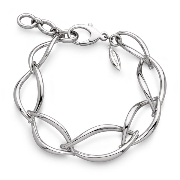 The Kit Heath Entwine Twine Twist Link Bracelet, a silver sterling bracelet from Kit Heath, available at OD’s Jewellers in St Helens
