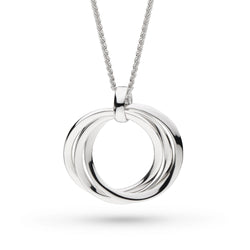 The Kit Heath Bevel Trilogy Grande adjustable slider necklace, a silver necklace from Kit Heath, available at OD’s Jewellers in St Helens