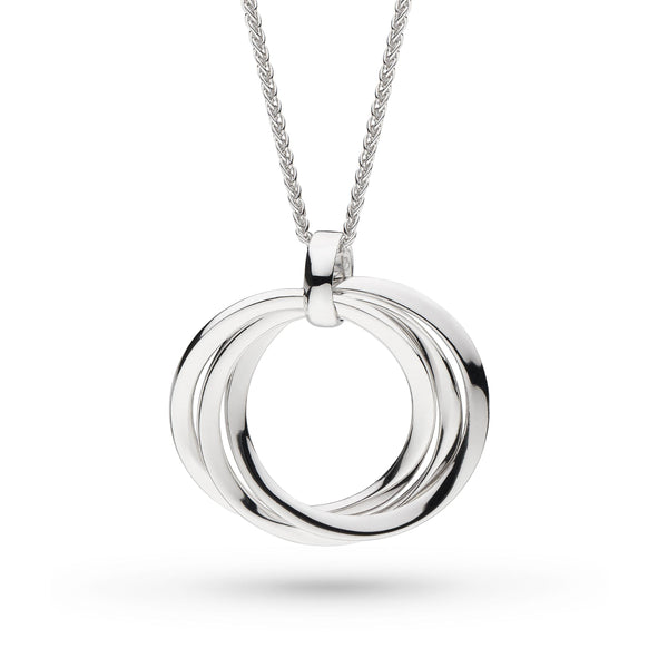 The Kit Heath Bevel Trilogy Grande adjustable slider necklace, a silver necklace from Kit Heath, available at OD’s Jewellers in St Helens