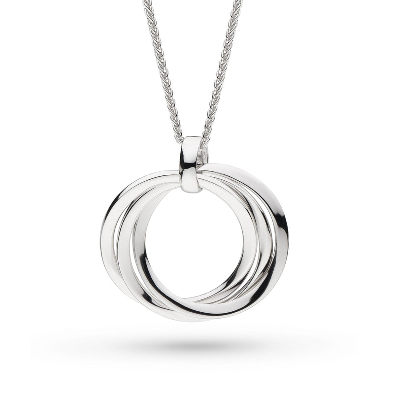 The Kit Heath Bevel Trilogy Grande adjustable slider necklace, a silver necklace from Kit Heath, available at OD’s Jewellers in St Helens