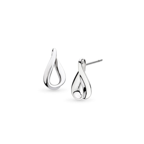 The Kit Heath Serenity Loop Grande Stud Earrings, a silver sterling earring from Kit Heath, available at OD’s Jewellers in St Helens