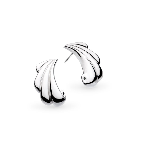 The Kit Heath Océane Shell Echo Grande Stud Earrings, a silver sterling earrings from Kit Heath, available at OD’s Jewellers in St Helens