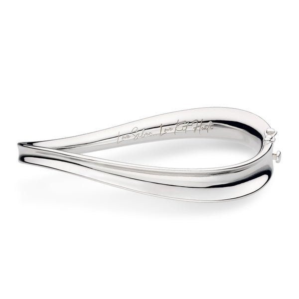 The Kit Heath Serenity Hinged Bangle, a silver bracelet from Kit Heath, available at OD’s Jewellers in St Helens