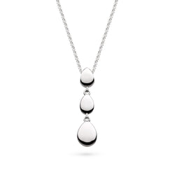 The Kit Heath Coast Pebble Smooth-Triple Linking Pebble Necklace, a silver necklace from Kit Heath, available at OD’s Jewellers in St Helens
