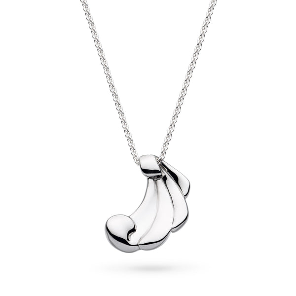 The Kit Heath Océane Shell Echo Grande Necklace, a silver necklace from Kit Heath, available at OD’s Jewellers in St Helens