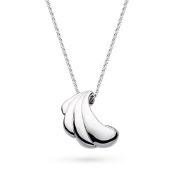 The Kit Heath Océane Shell Echo Grande Necklace, a silver necklace from Kit Heath, available at OD’s Jewellers in St Helens.