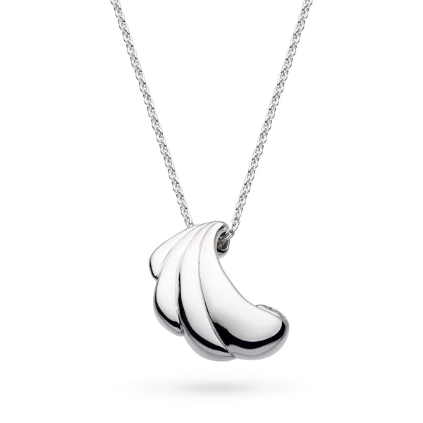 The Kit Heath Océane Shell Echo Grande Necklace, a silver necklace from Kit Heath, available at OD’s Jewellers in St Helens.