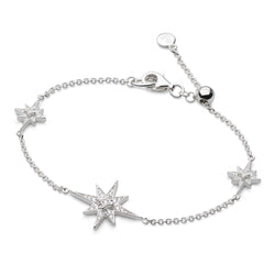 Kit Heath Silver Celeste North Star CZ Slider Bracelet 70456CZ