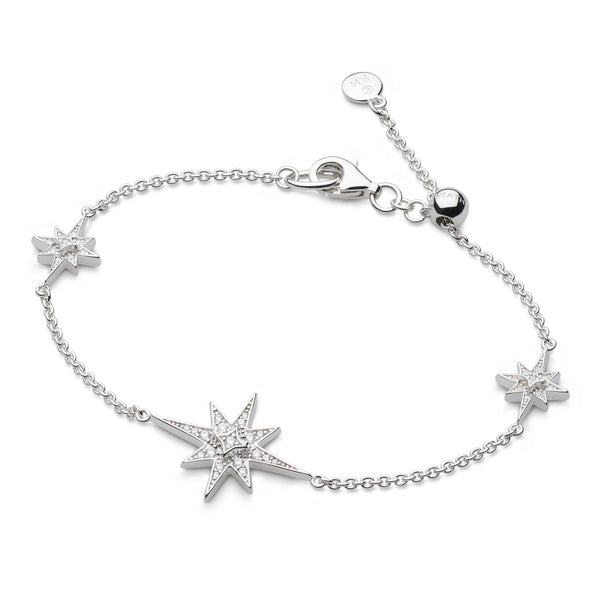 Kit Heath Silver Celeste North Star CZ Slider Bracelet 70456CZ