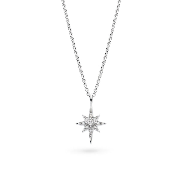 Kit Heath Silver Celeste North Star CZ Petite Necklace 90455CZ