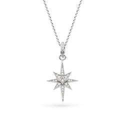 Kit Heath Silver Celeste North Star CZ Midi Necklace 90456CZ
