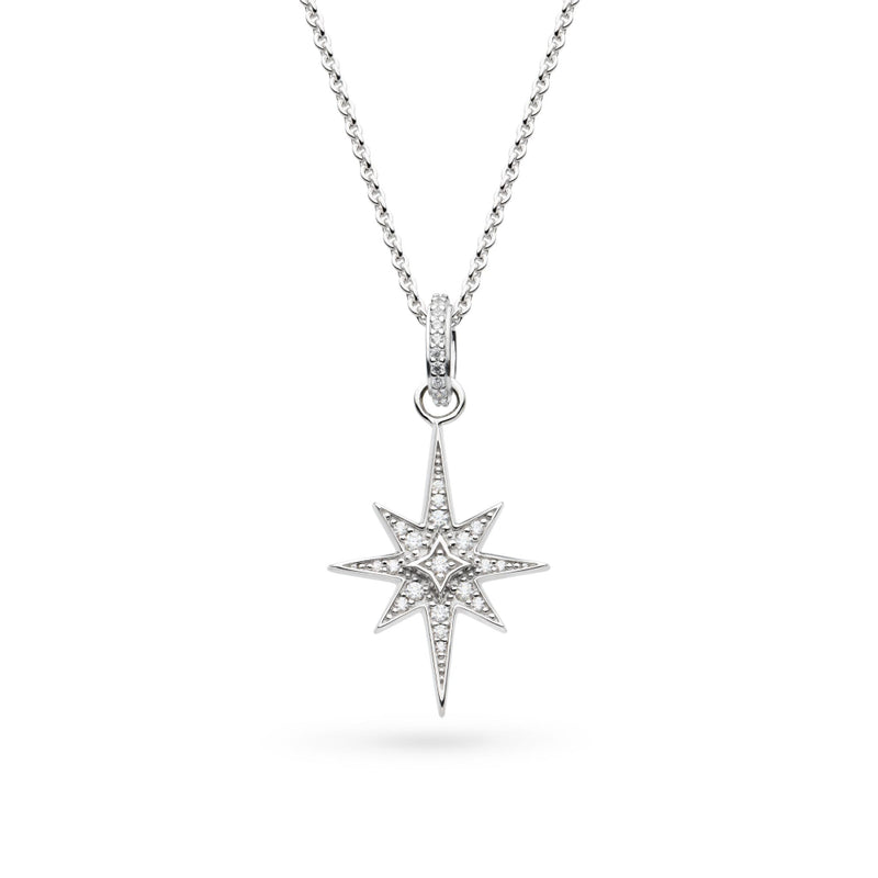 Kit Heath Silver Celeste North Star CZ Midi Necklace 90456CZ