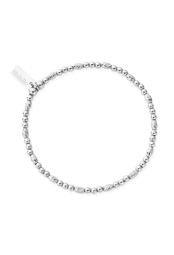 ChloBo Dainty Sparkle Bracelet Silver
