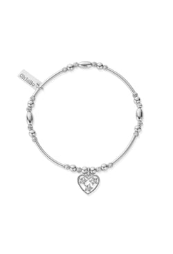 ChloBo Heart Of Hope Bracelet in Silver