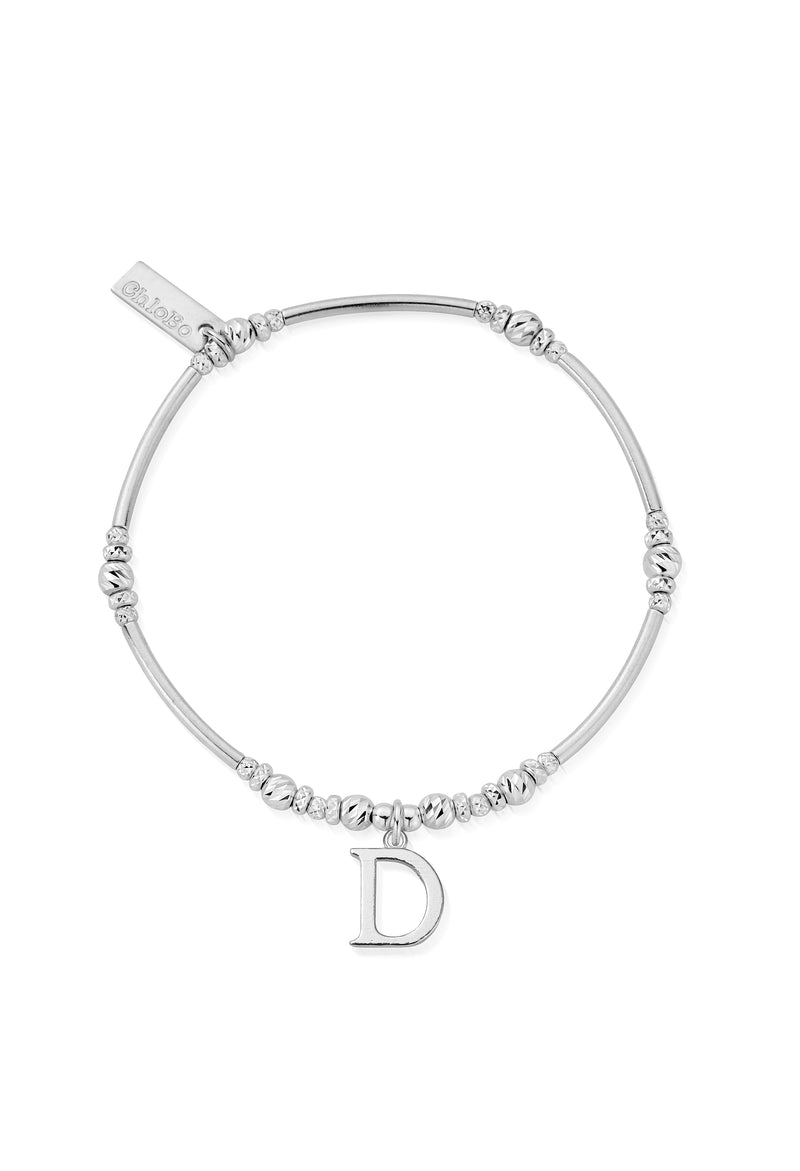 ChloBo Iconic Initial D Bracelet in Silver
