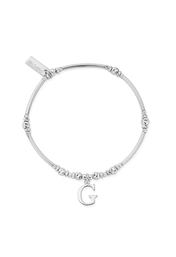 ChloBo Iconic Initial G Bracelet in Silver