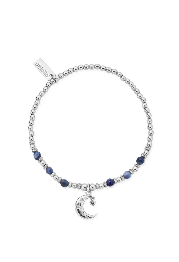 ChloBo Love By The Moon Sodalite Bracelet Silver
