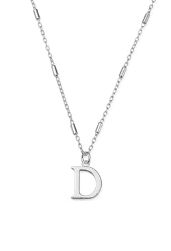 ChloBo Iconic Initial D Pendant in Silver