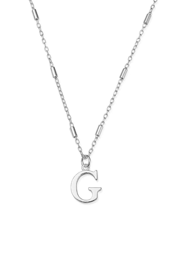 ChloBo Iconic Initial G Pendant in Silver