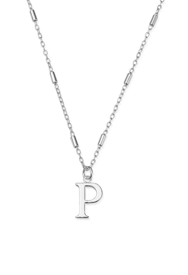 ChloBo Iconic Initial P Pendant in Silver