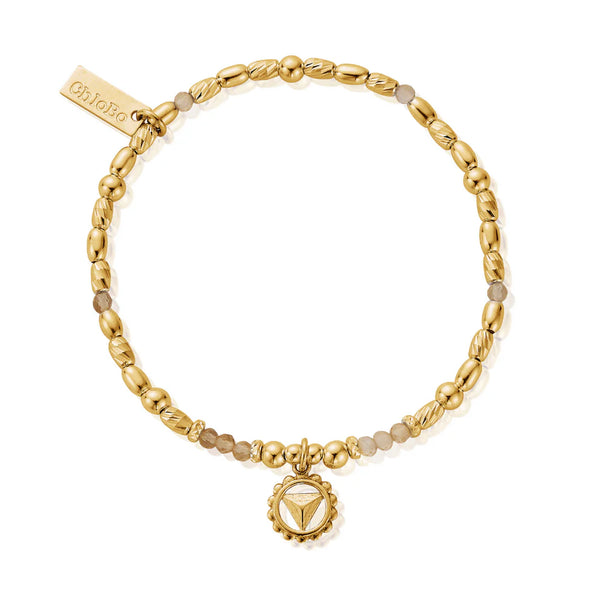 ChloBo Citrine-Solar Plexus Chakra Bracelet-Sterling Silver Gold Plated