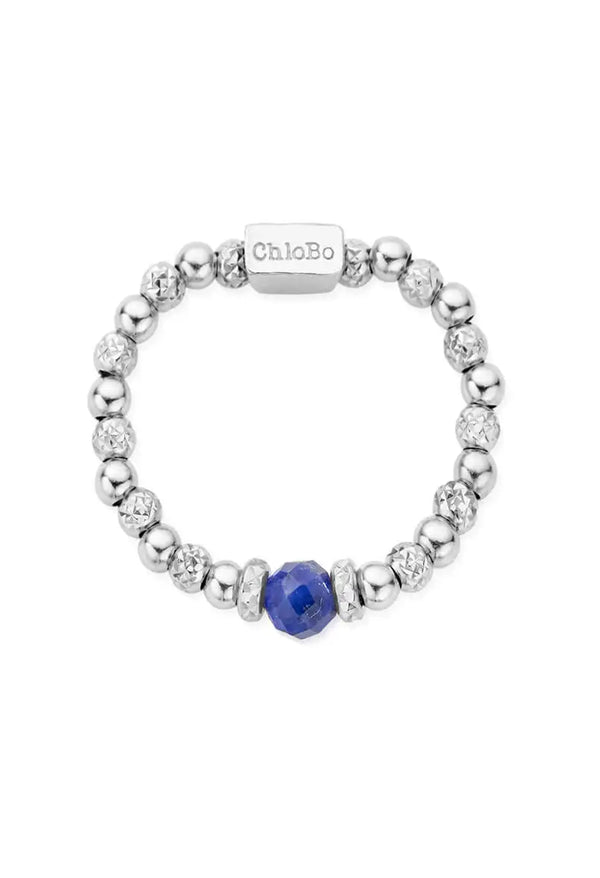 ChloBo Sparkle Sodalite Ring Silver