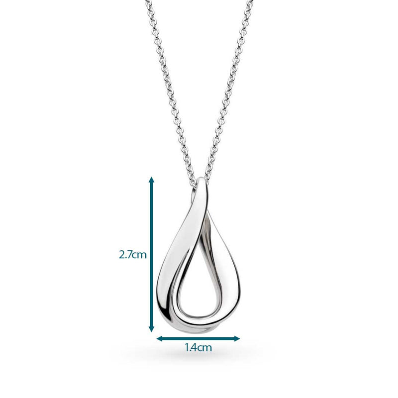 The Kit Heath Serenity Loop Midi Necklace, a silver necklace from Kit Heath, available at OD’s Jewellers in St Helens