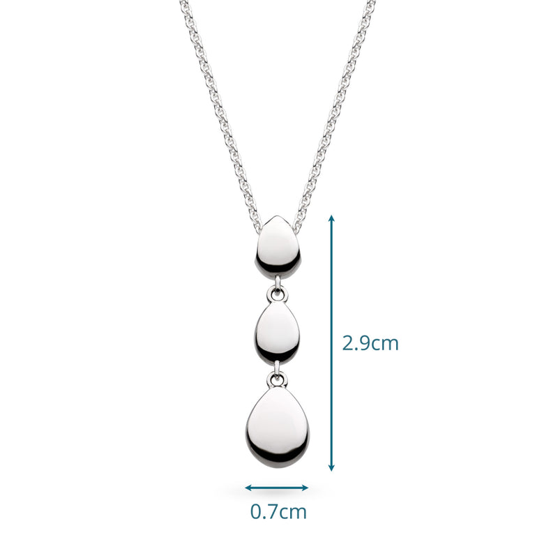 The Kit Heath Coast Pebble Necklace, a silver necklace from Kit Heath, available at OD's Jewellers in St Helens