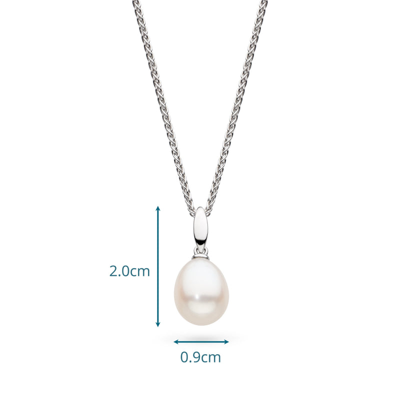 Kit Heath Silver Revival Classic Pearl Pendant Necklace 90427FP