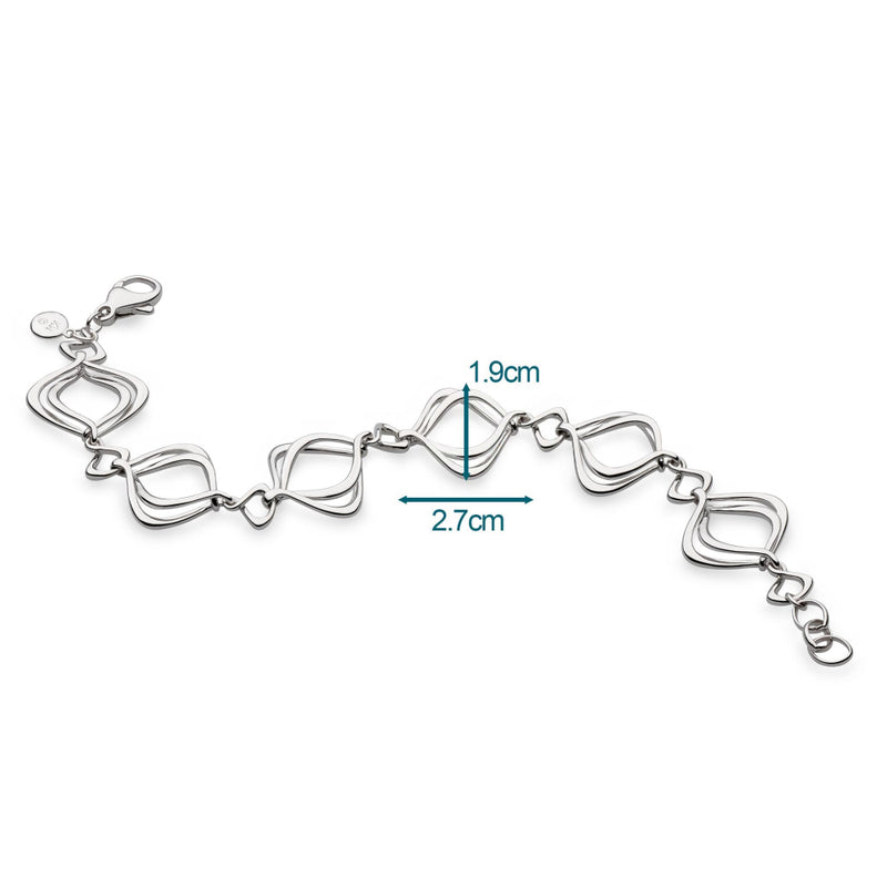 Alicia Bracelet, a silver metal bracelet from Kit Heath, available at OD’s Jewellers in St Helens.
