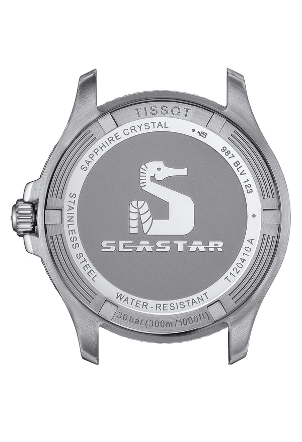 Gents Tissot 40mm Seastar 1000 Blue Dial Stainless Steel Bracelet Watch