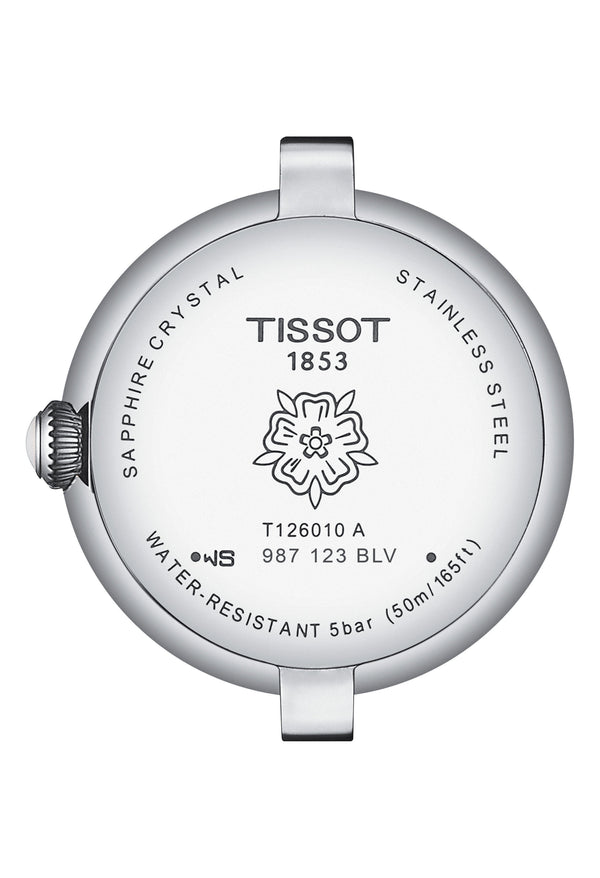 Tissot Ladies Bellissima Light Blue Dial Stainless Steel Bracelet Watch