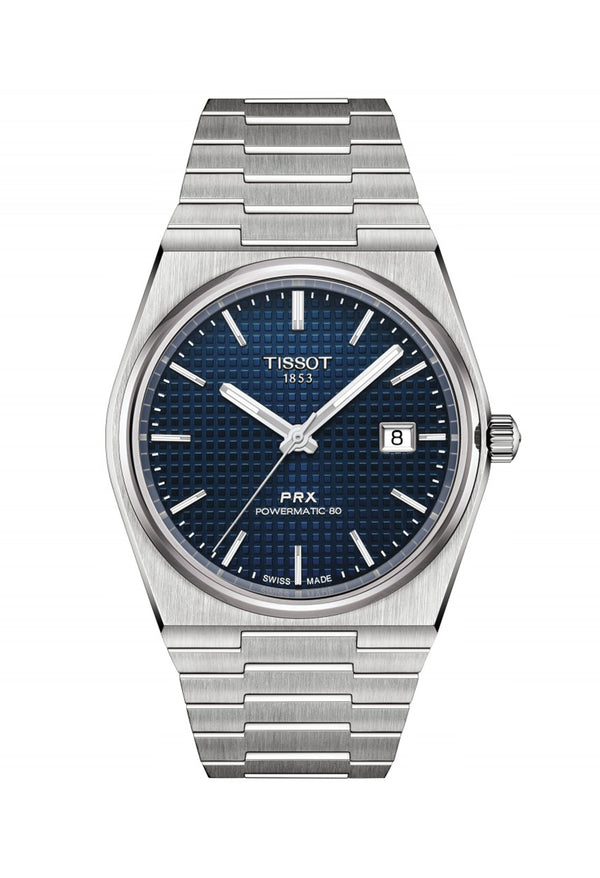 Gents Tissot Powermatic 80 Blue Dial Bracelet Watch