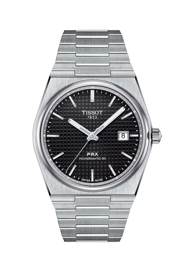 Tissot Gents PRX Powermatic 80 Black Dial Watch