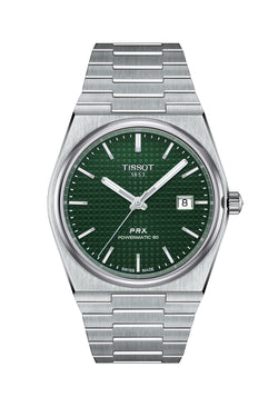 Tissot Gents PRX Powermatic 80 Green Dial Bracelet Watch