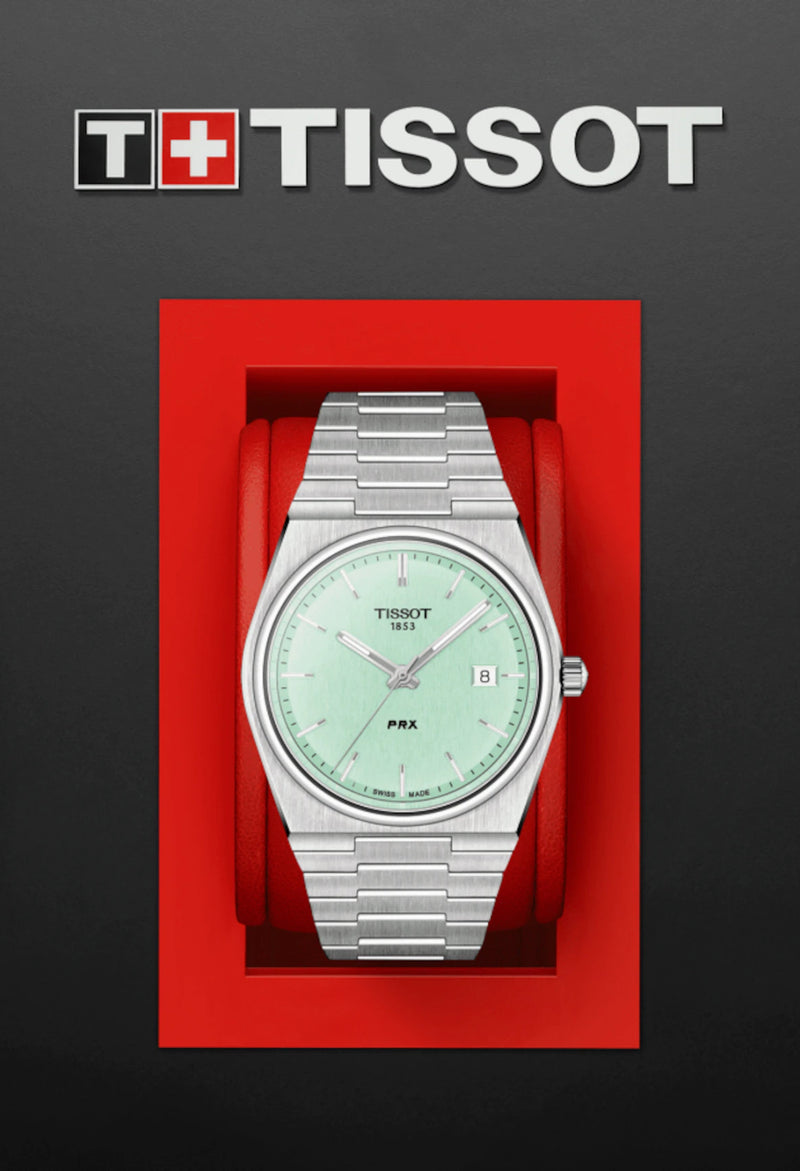 Tissot Unisex PRX 40MM Green Dial Bracelet Watch