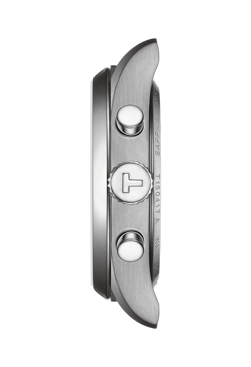 Mens Tissot PR100 Green Chronograph Dial Bracelet Watch Stainless Steel