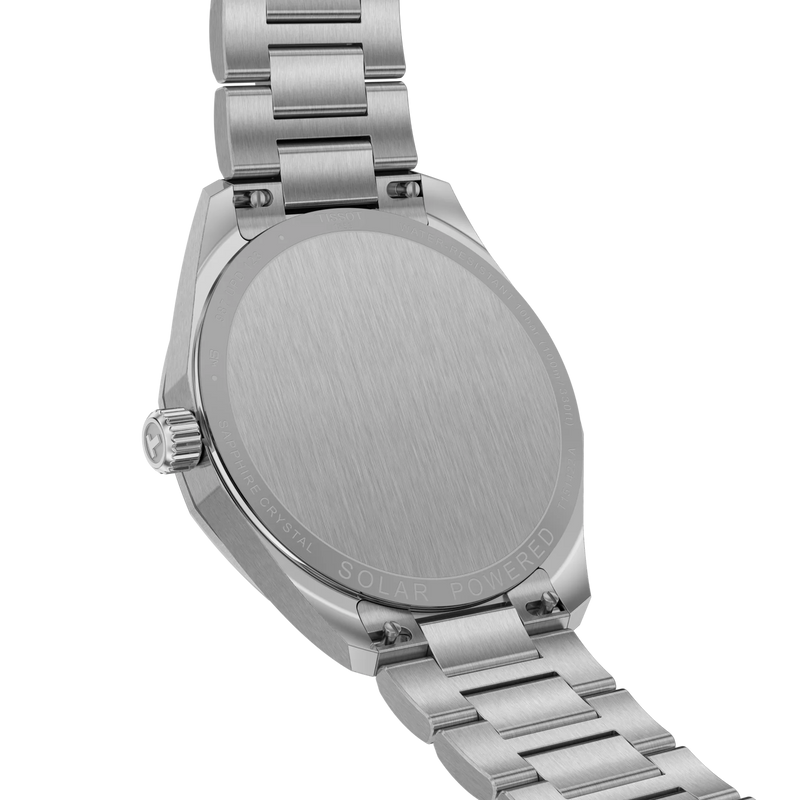 Tissot PRC100 Solar Quartz Silver Dial Bracelet Watch