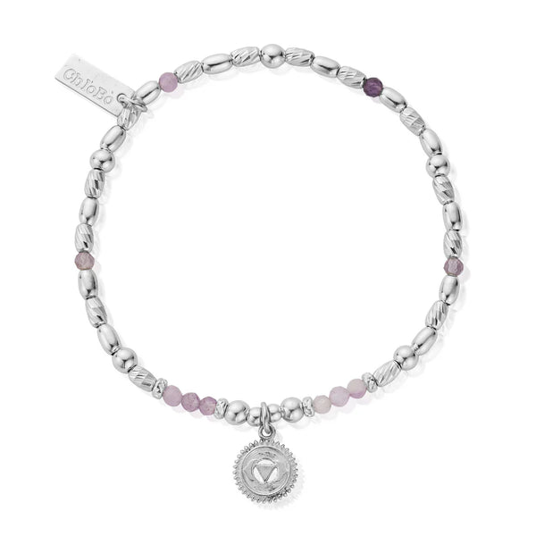 ChloBo Lavender Amethyst-Third Eye Chakra Bracelet-Sterling Silver