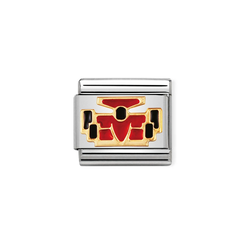 Nomination Composable Classic Sports Link Red Car in 18k gold