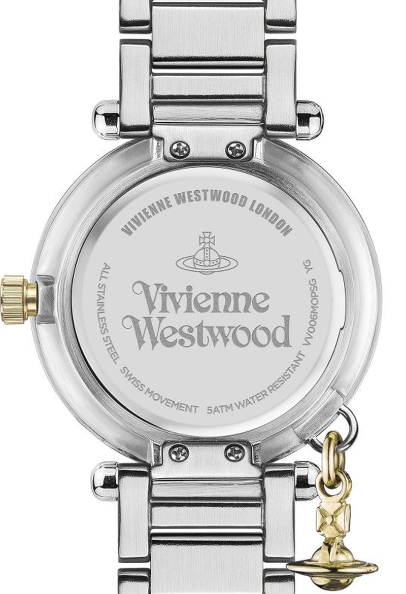 The Vivienne Westwood Ladies Mother Orb Watch, a stainless steel watch from Vivienne Westwood, available at OD’s Jewellers in St Helens.