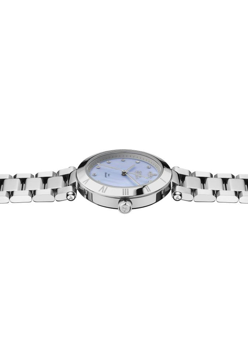 Vivienne Westwood Ladies Montagu Light Blue Dial Bracelet Watch Stainless Steel