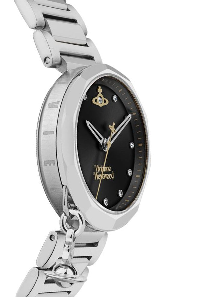 Vivienne Westwood Ladies Poplar Watch with charm Stainless Steel