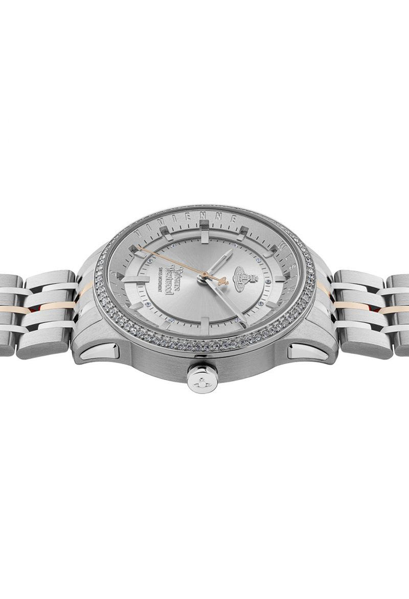 Vivienne Westwood Ladies East End Silver Dial Bracelet Watch Stainless Steel