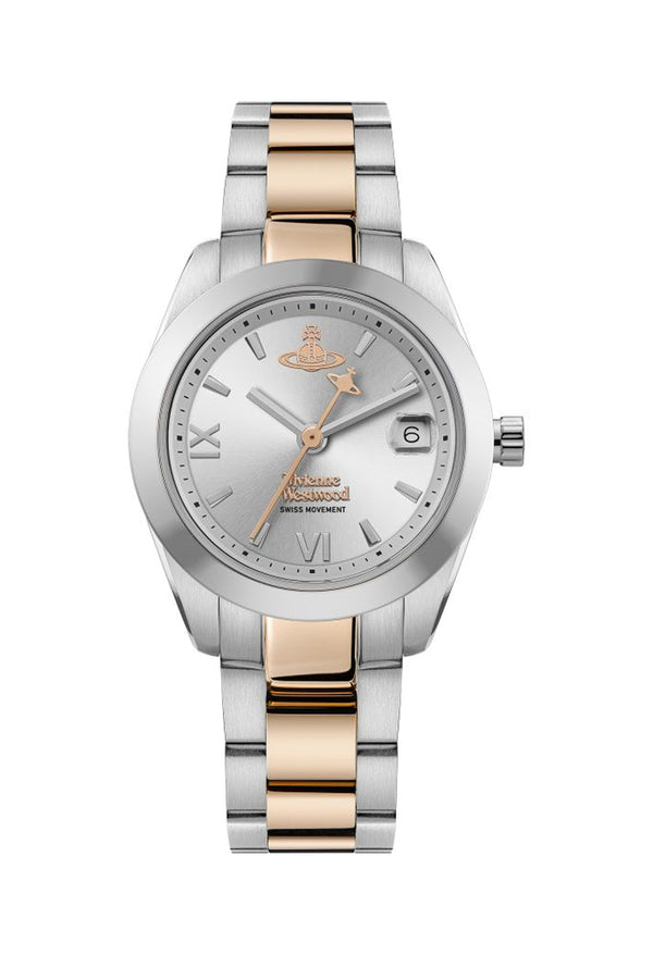 Vivienne Westwood Ladies Fenchurch Silver Dial Bracelet Watch Stainless Steel RGP