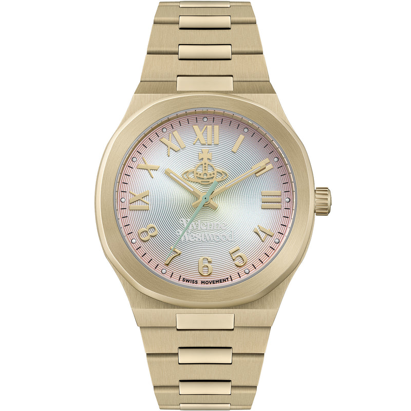 Vivienne Westwood Merton Watch Pink Ombre Gold Plated