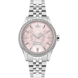 Vivienne Westwood Ladies Wallace Pink Crystal Dial Bracelet Watch VV32
