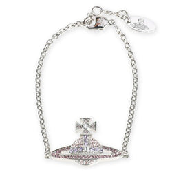 Vivienne Westwood Vintage Rose, Violet, Light Amethyst Kika Bracelet Platinum Plated
